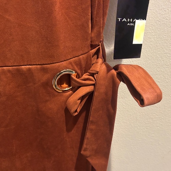 Tahari ASL Rust Dress size 14 - Picture 5 of 7